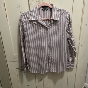 Colorful pinstripe button down